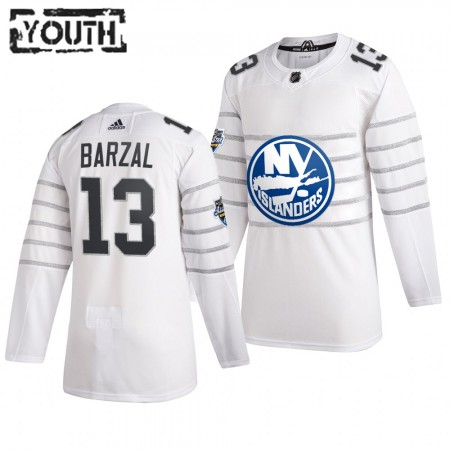 Camisola New York Islanders Mathew Barzal 13 Cinza Adidas 2020 NHL All-Star Authentic - Criança